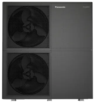Panasonic Aquarea M-Serie, Aussengerät in Anthrazit, Frontansicht