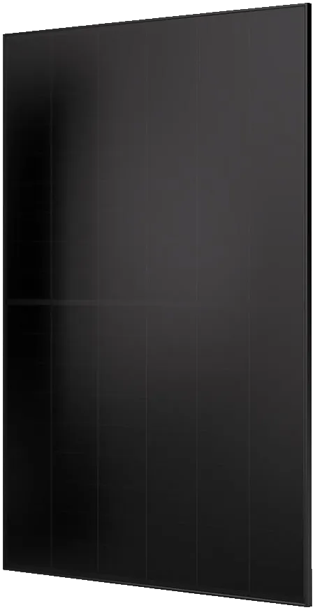 Full-Black-Solarmodul mit rahmenloser, durchgehend schwarzer Oberfläche