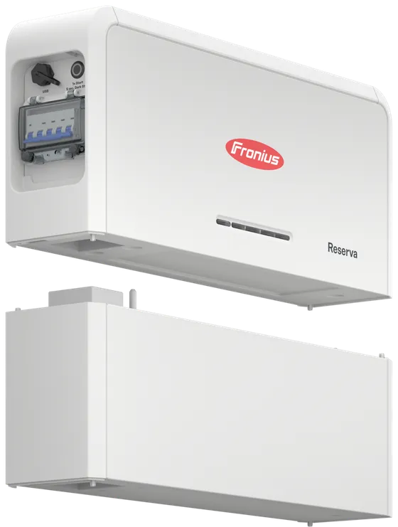 Fronius Reserva: Kopfeinheit und Batteriemodul, modular stapelbar